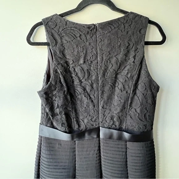 Cleo petite Size Sleeveless Lace V-Neck Cocktail Evening-wear Dress black 12 - Picture 11 of 12